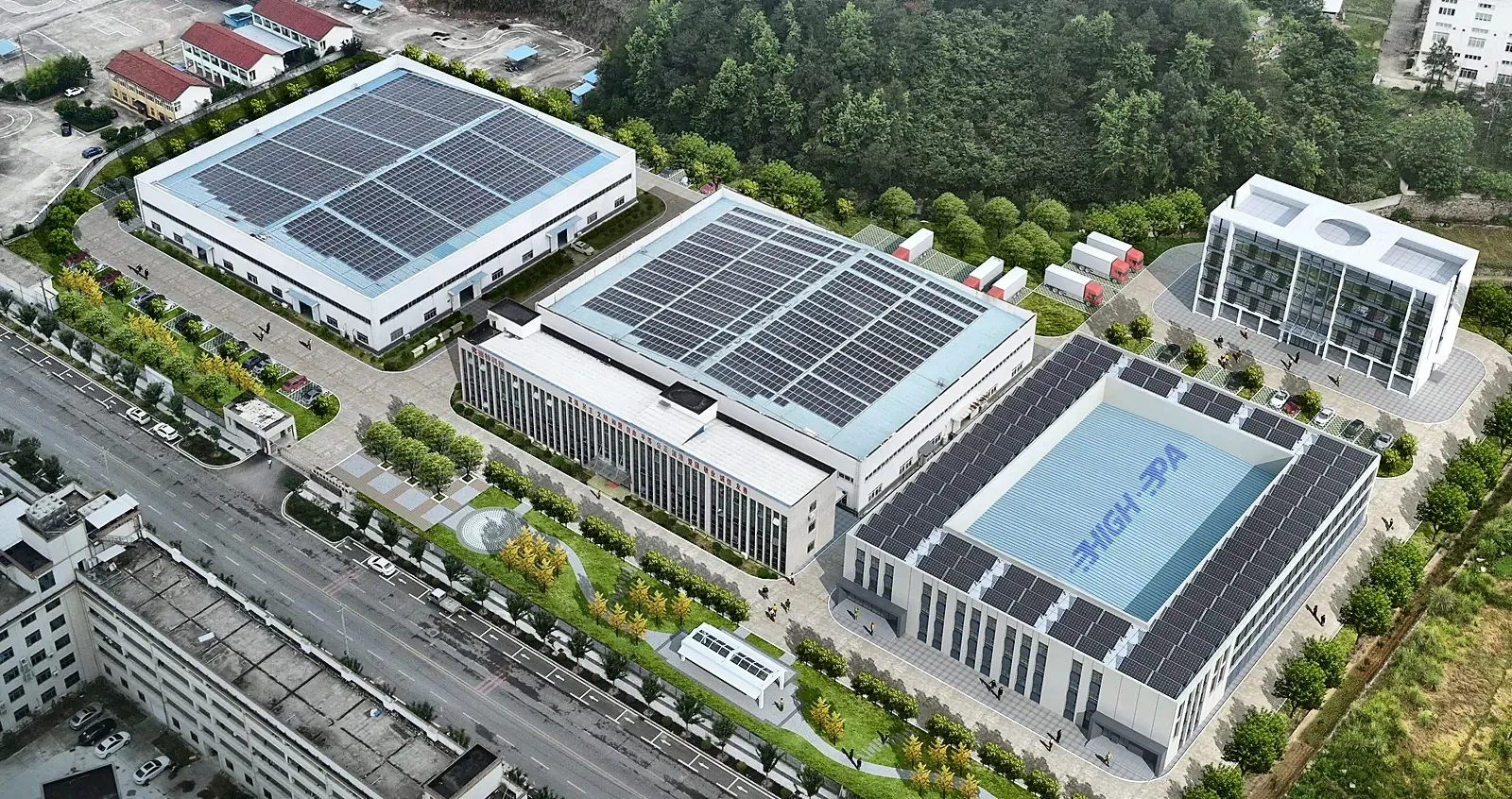 赫锐通用武汉工厂鸟瞰